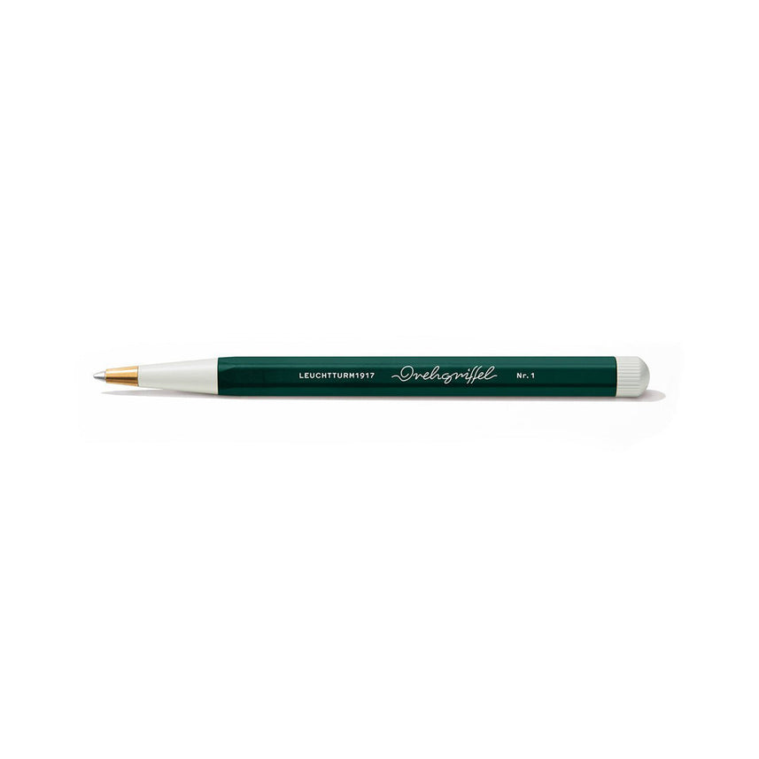 LEUCHTTURM1917 Gel Pen with Document Proof Black Ink | Drehgriffel No. 1 | Forest Green| Twist Mechanism