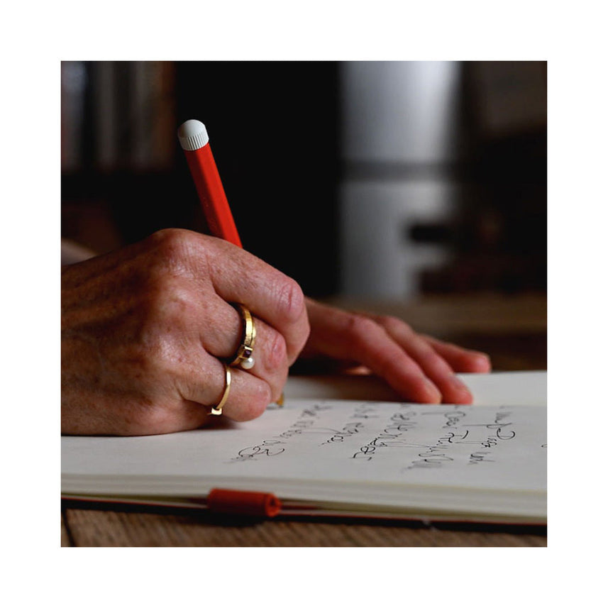 LEUCHTTURM1917 Gel Pen with Document Proof Black Ink | Drehgriffel No. 1 | Fox Red | Twist Mechanism