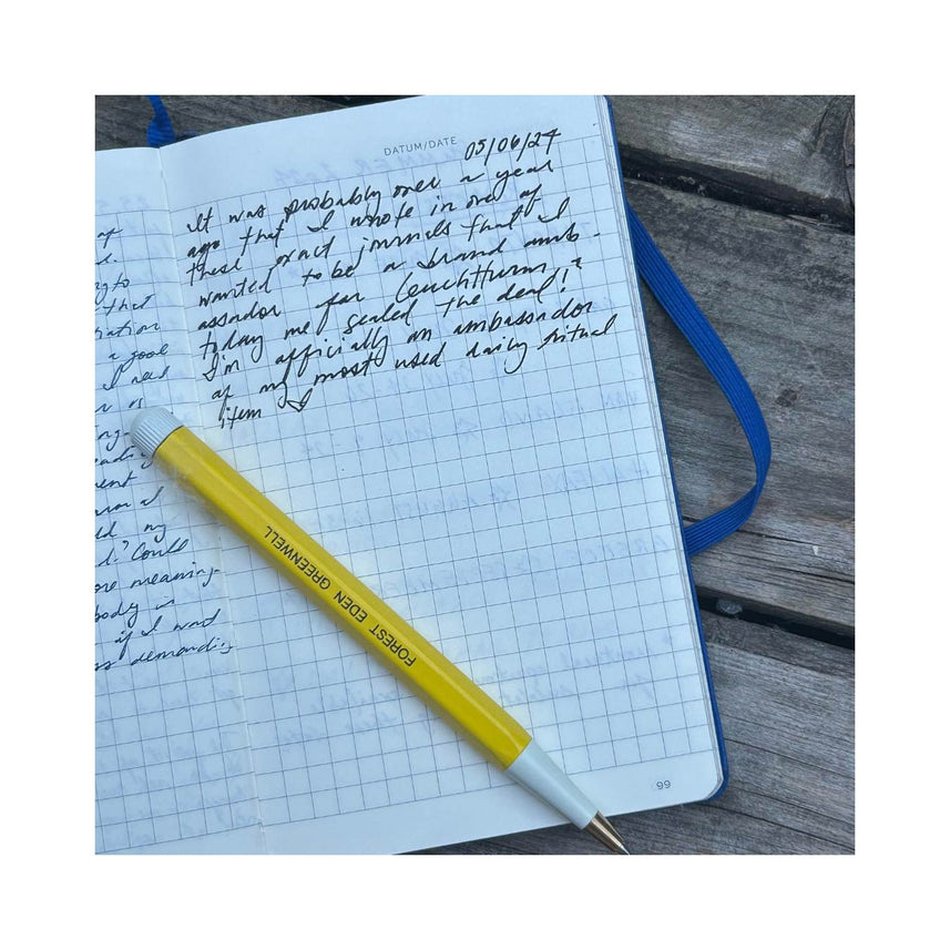 LEUCHTTURM1917 Gel Pen with Document Proof Black Ink | Drehgriffel No. 1 | Lemon Yellow| Twist Mechanism