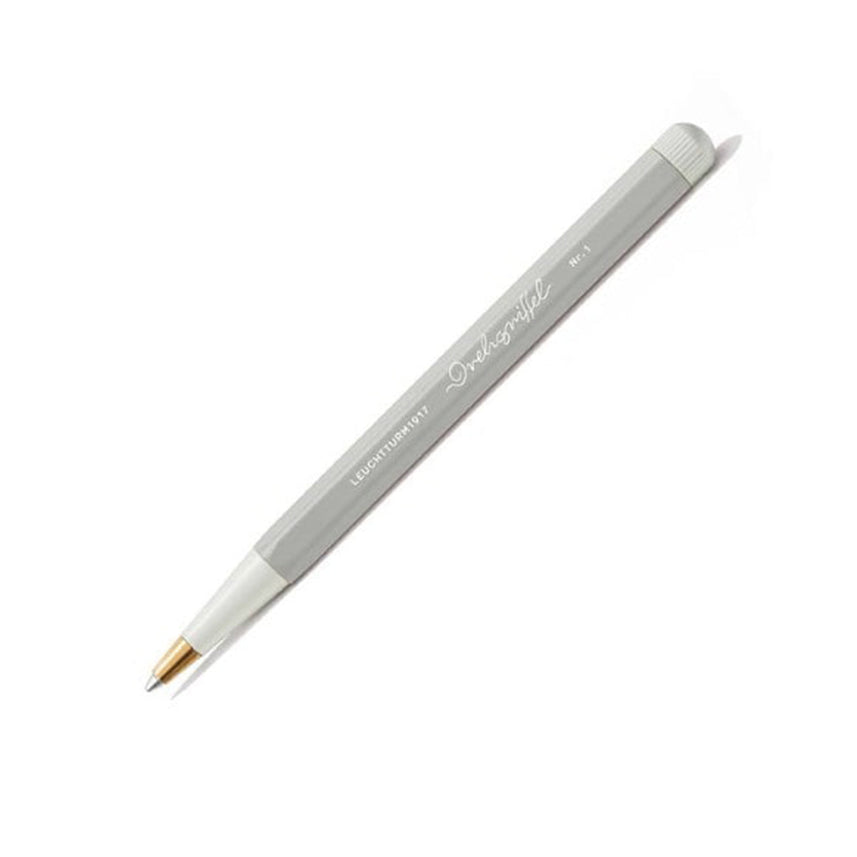 LEUCHTTURM1917 Gel Pen with Document Proof Black Ink | Drehgriffel No. 1 | Light Grey| Twist Mechanism