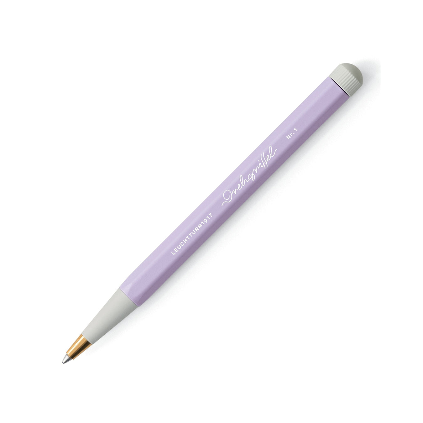 LEUCHTTURM1917 Gel Pen with Document Proof Black Ink | Drehgriffel No. 1 | Lilac| Twist Mechanism