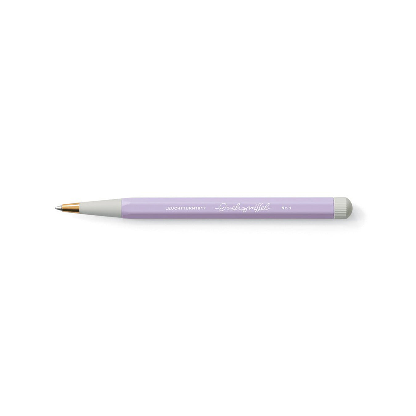 LEUCHTTURM1917 Gel Pen with Document Proof Black Ink | Drehgriffel No. 1 | Lilac| Twist Mechanism