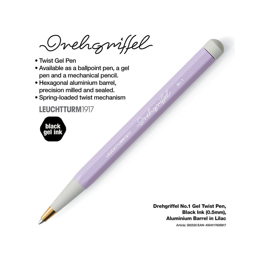 LEUCHTTURM1917 Drehgriffel No.1 Gel Pen - Lilac