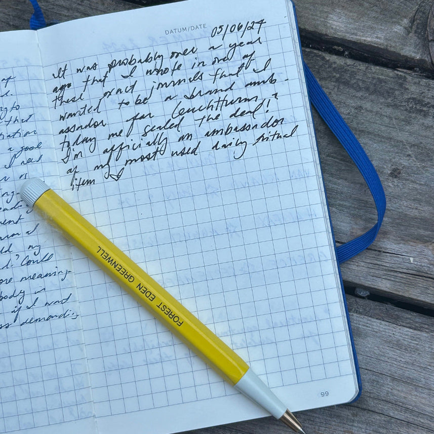 LEUCHTTURM1917 Gel Pen with Document Proof Black Ink | Drehgriffel No. 1 | Lemon Yellow| Twist Mechanism