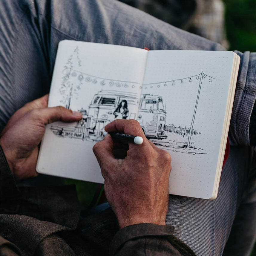 LEUCHTTURM1917 Gel Pen with Document Proof Black Ink | Drehgriffel No. 1 | Black | Twist Mechanism