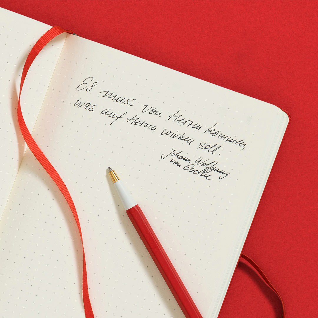 LEUCHTTURM1917 Gel Pen with Document Proof Black Ink | Drehgriffel No. 1 | Fox Red | Twist Mechanism