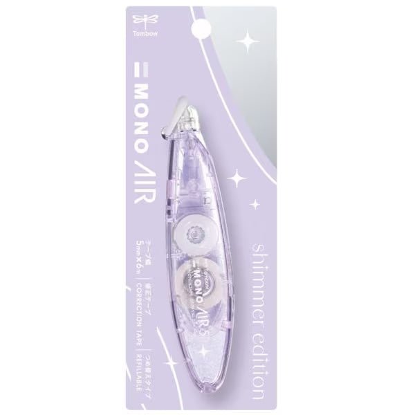 Tombow | Correction Tape | 6m | Mono Air 5 | Refillable | 5mm | Shimmer Edition