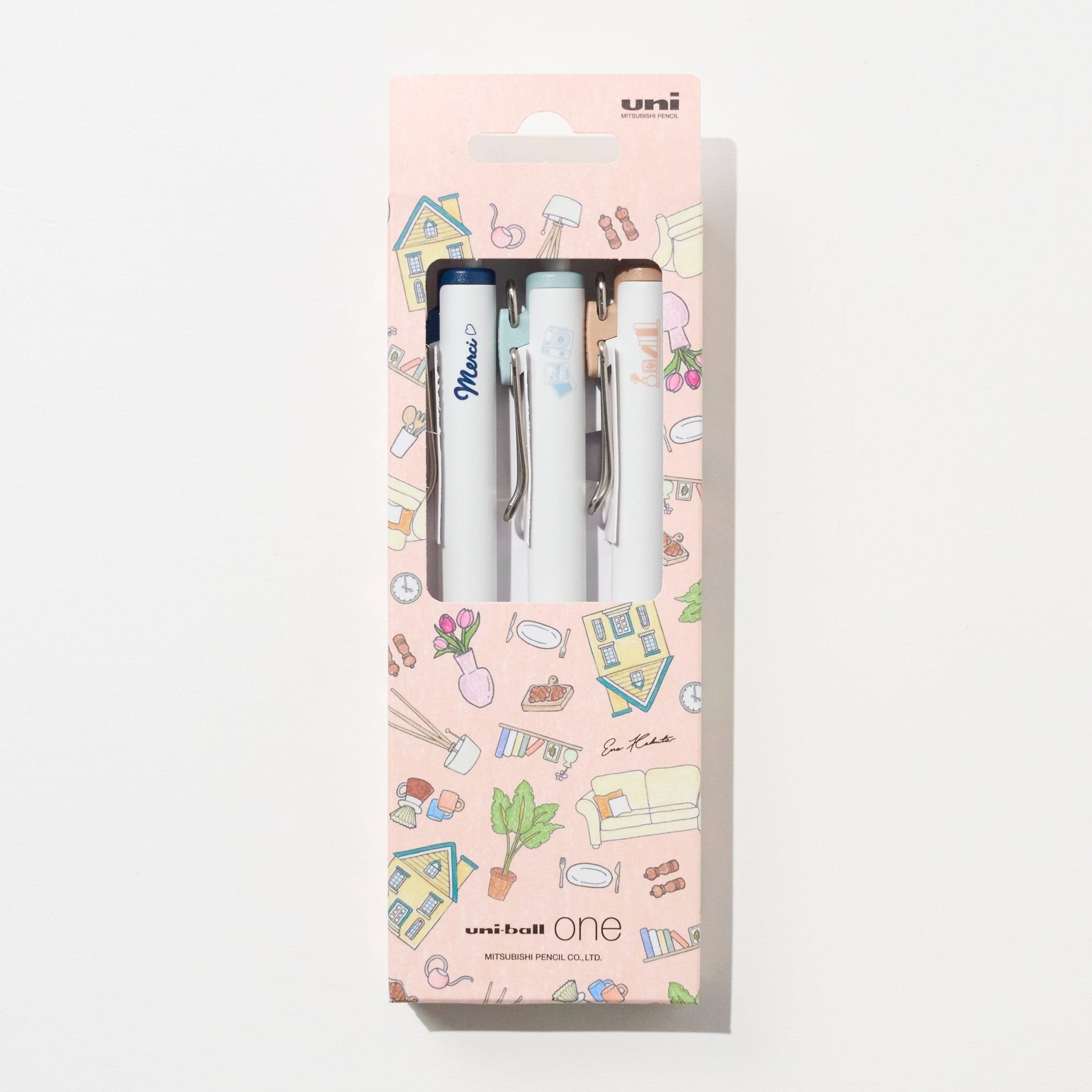 Mitsubishi Pencil | Gel Pens | 0.38mm | Uni One & One F | Ena Kakuta Set