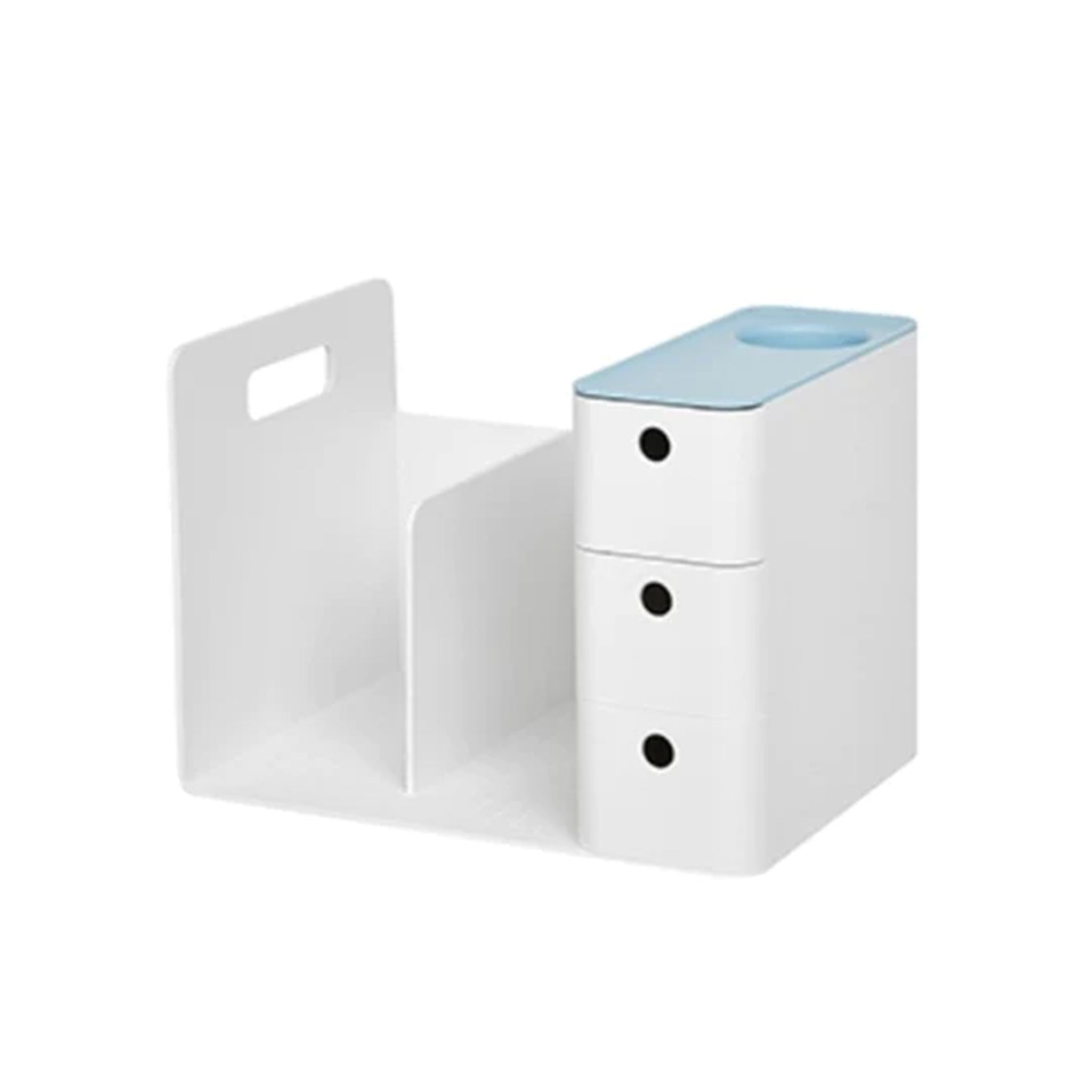 Litem | Combo Book Rack with 3 Drawers| 2 Bookshelf| 1 Pen Stand | Mint