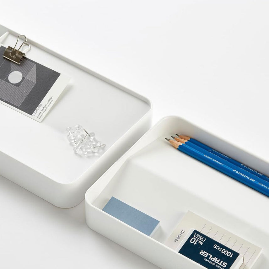 Litem Flip Tray Organizer - White