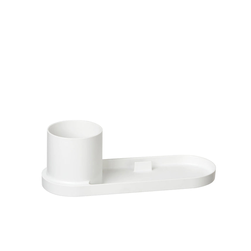 Litem Pen Stand with Tray Holder Tray - Ivory