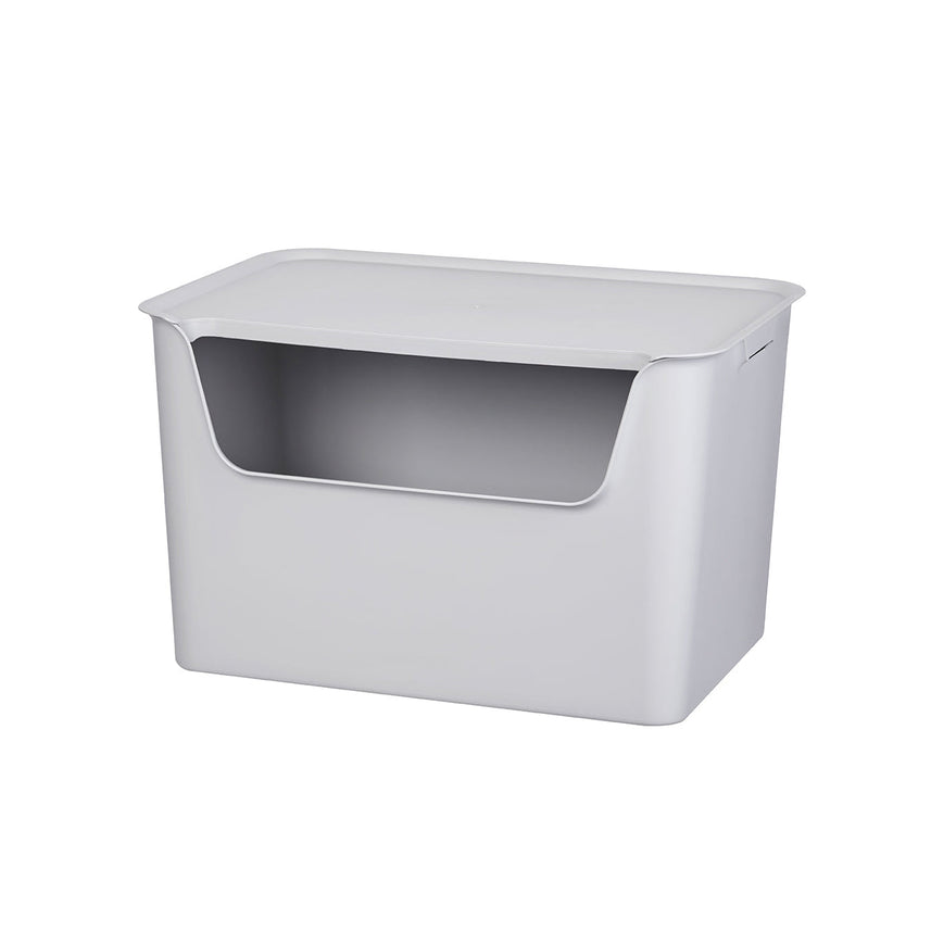 Litem | Multi Utility Storage  Box |Organizer  | 18 liters | Cool Grey | Living Box | For Office Home & Kitchen