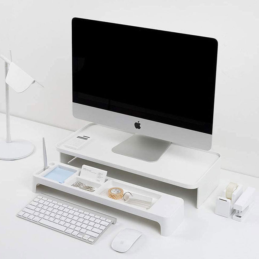 Litem Monitor Stand Up Desk Organizer Set - Black