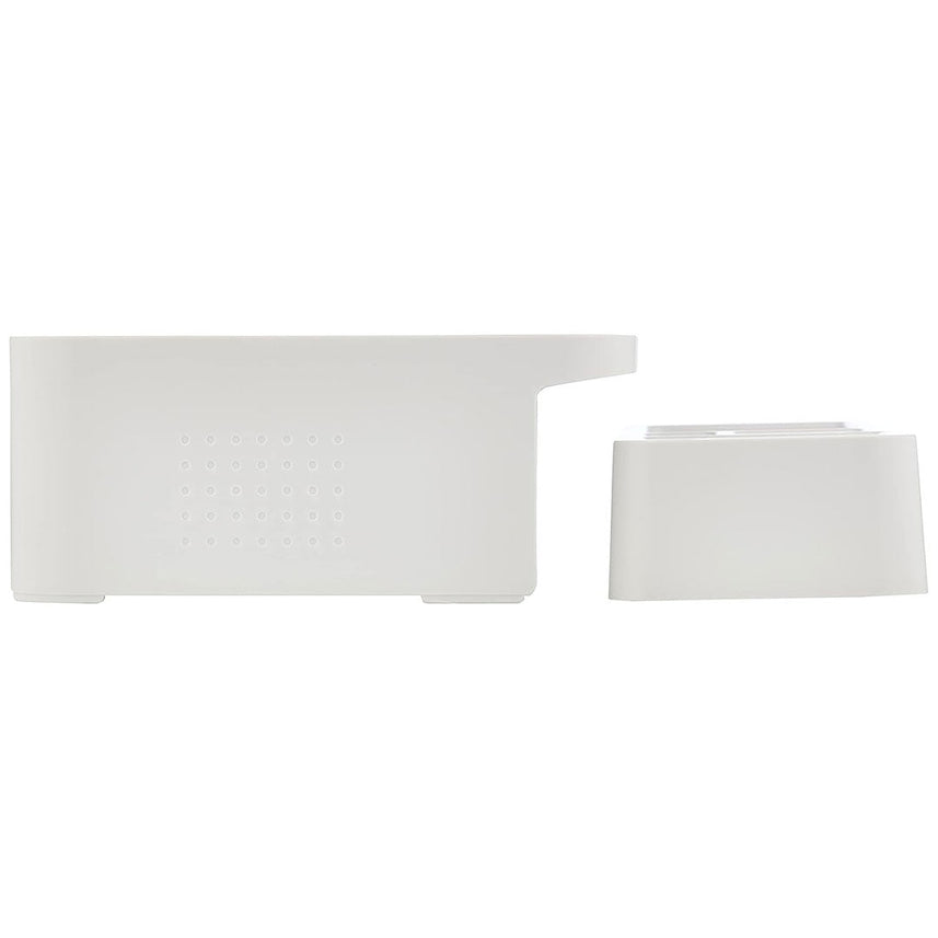 Litem | Monitor Stand | Up Desk Organizer Set | White