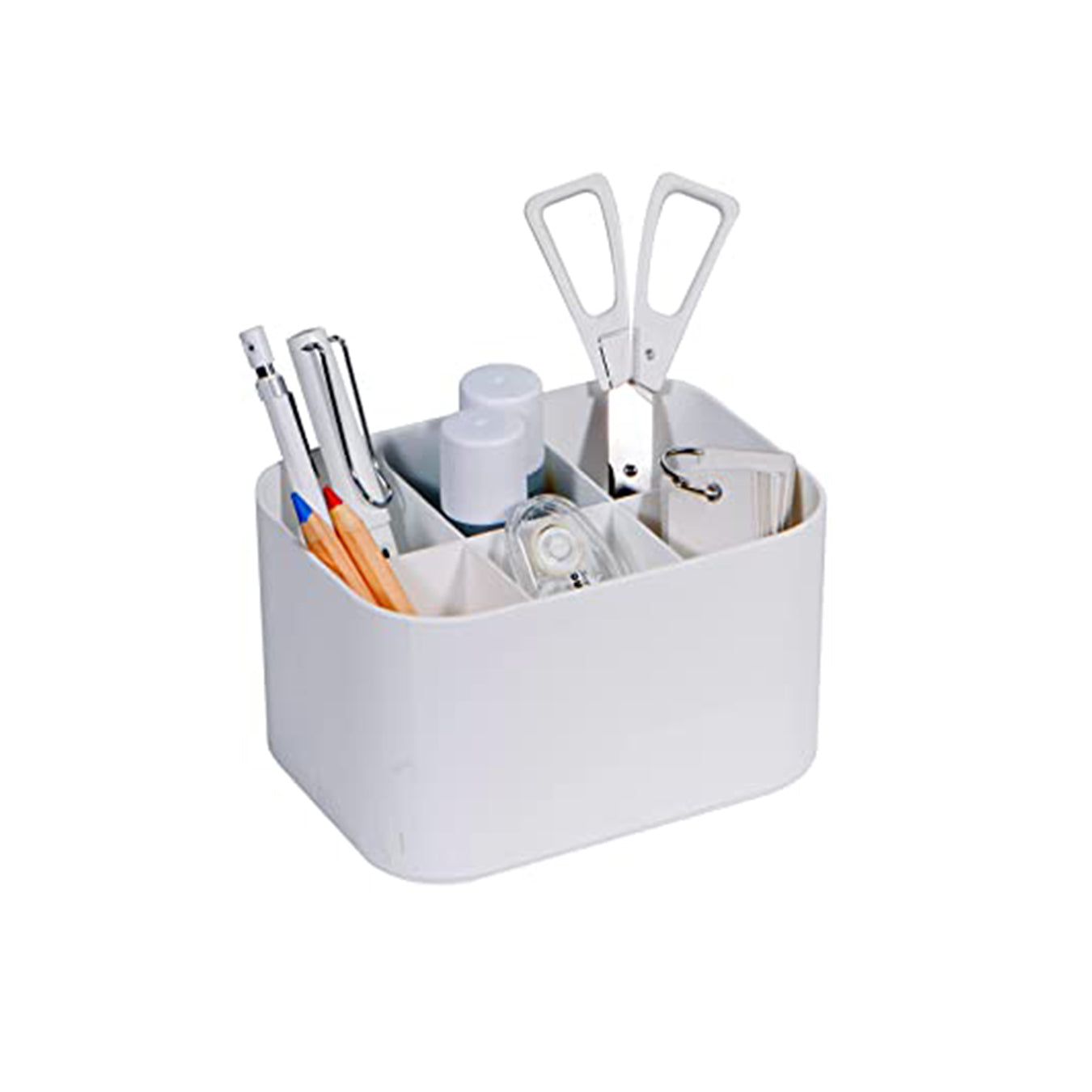 Litem | Organiser| 6 Compartments | White | My Room | Multi Cube | For Office  Home & Kitchen
