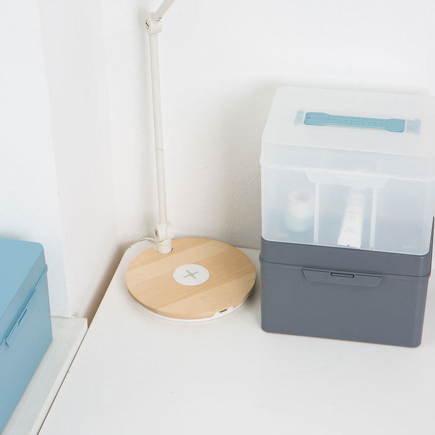 Litem | Multi Utility Storage Box With Lid | Orgnaizer | Smog |My Cube|  For Office & Home