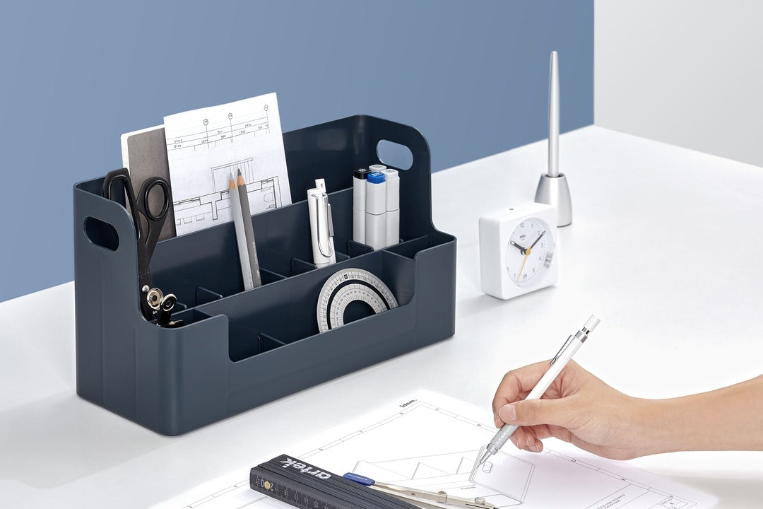 Sysmax | Neo Desk Organizer | Adjustable Compartments| Prussian Blue