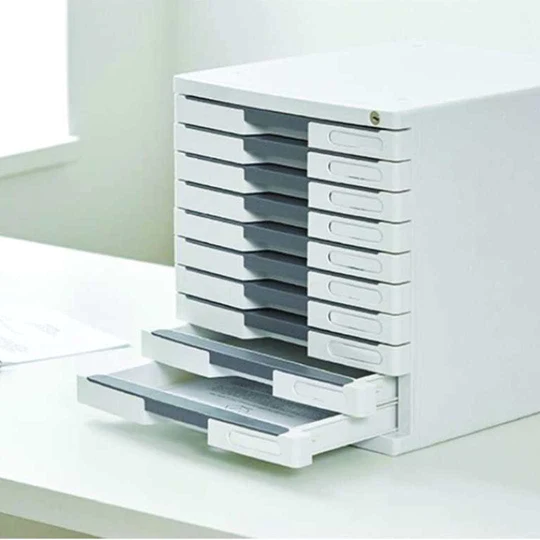 Sysmax New Max Lockable File Cabinet 10 Drawers - Blue
