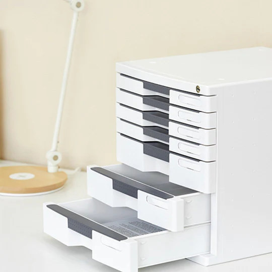 Sysmax New Max Lockable File Cabinet 5 Drawers - Grey