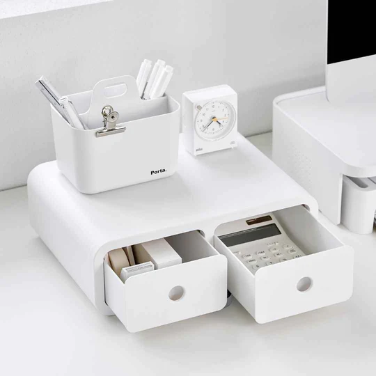 Sysmax Storage Box Monitor Stand - White