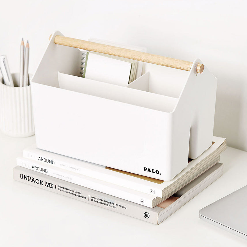 Litem | Multi Utility Storage Basket | Ivory |  Palo | For Office Home & Kitchen