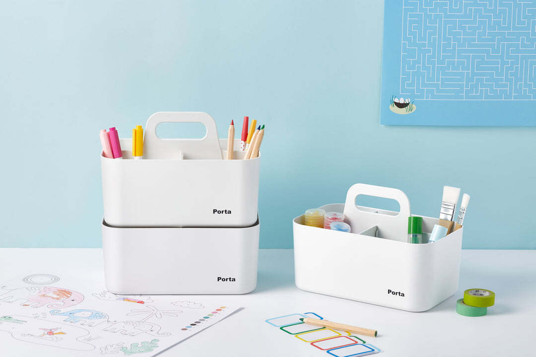 Litem | Portable | Stackable | Organizer | Yellow |Porta Compact |For Office Home & Kitchen