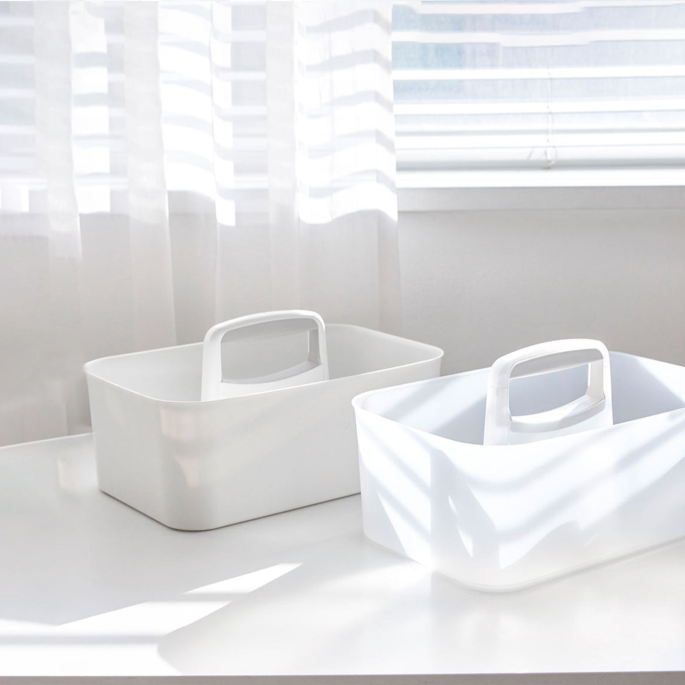 Litem | Portable Storage Organiser | Smog & Ivory | Porta Grande | For Office Home & Kitchen