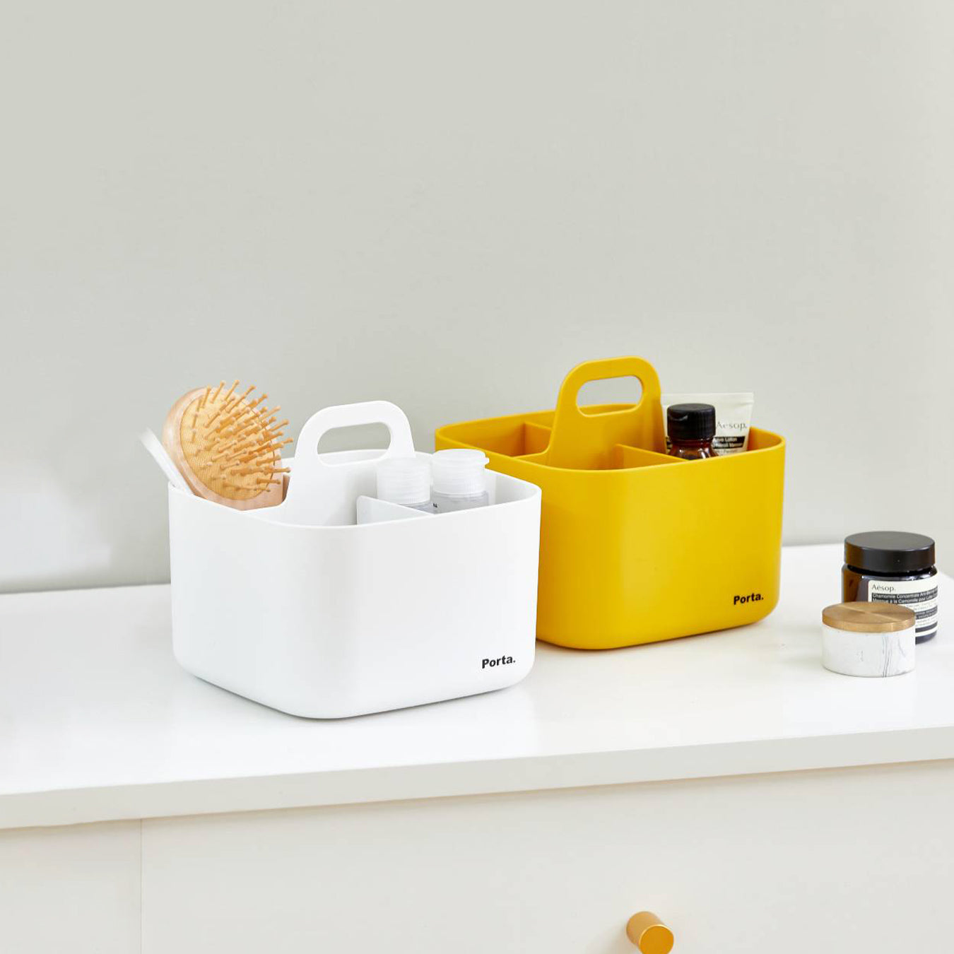 Litem | Portable | Stackable | Organizer | Yellow | Porta Vita | For Office  Home & Kitchen