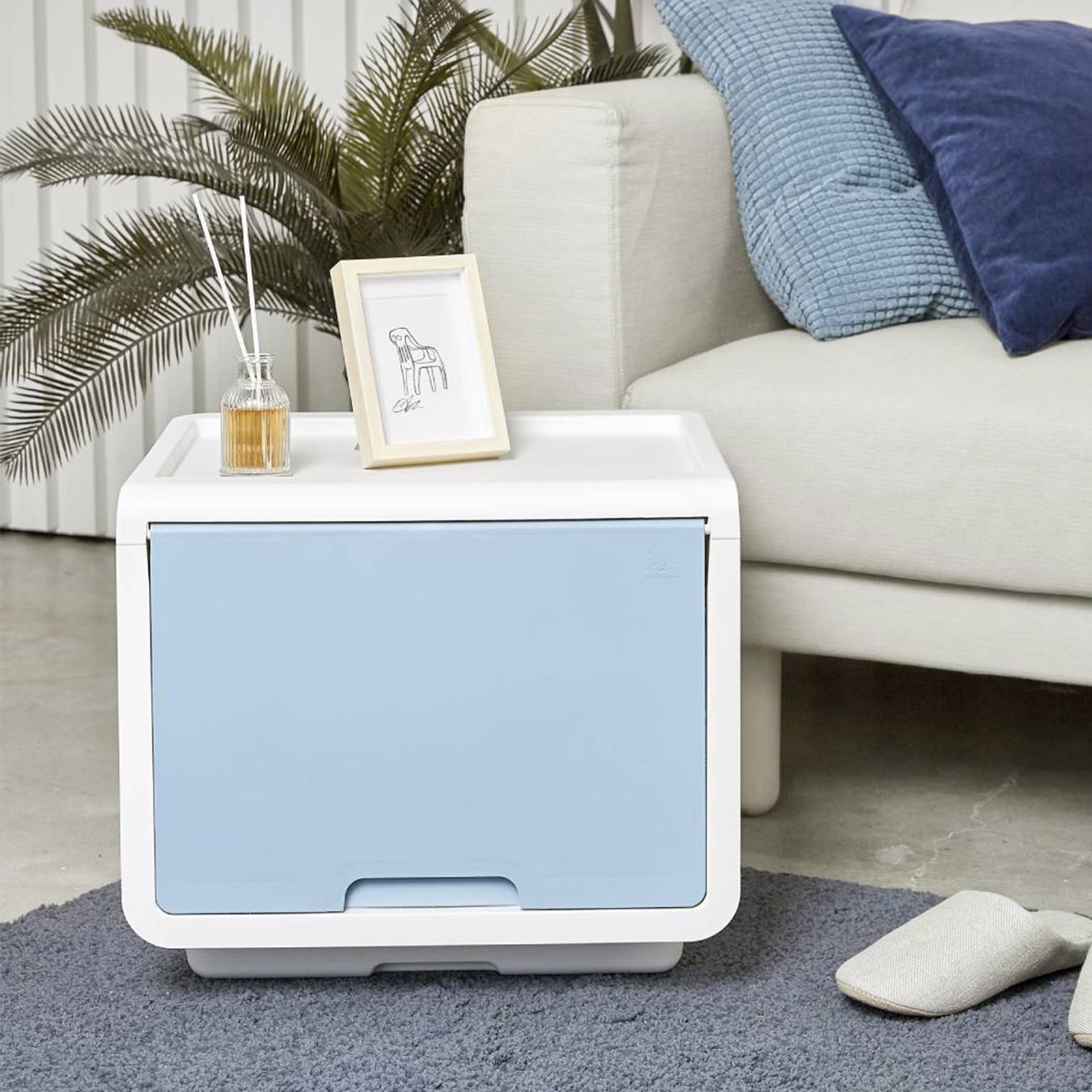 Litem | Multi Utility Storage  Box |Organizer  | Mint | Roomax Cube Plus | For Office & Home