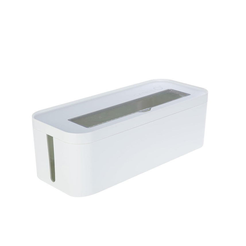 Litem Cable Management Box & Charging Stand Desk Organizer - White
