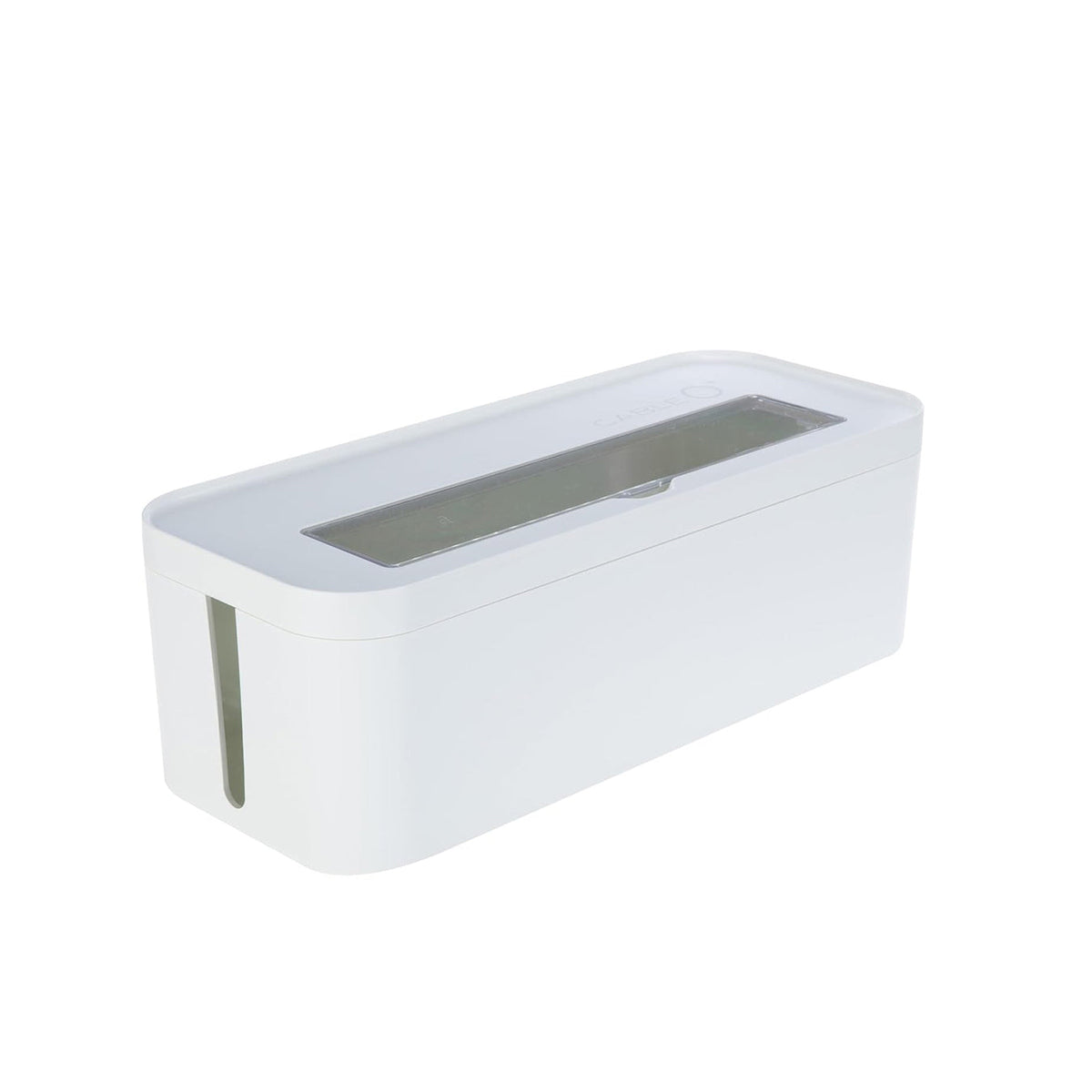 Litem Cable Management Box & Charging Stand Desk Organizer - White
