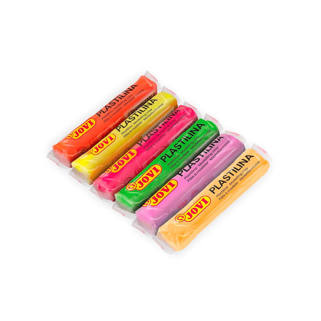 Jovi | Modeling Clay | Neon Colors | 0.50 Oz | Bars | Set of 6 | Arts and Craft