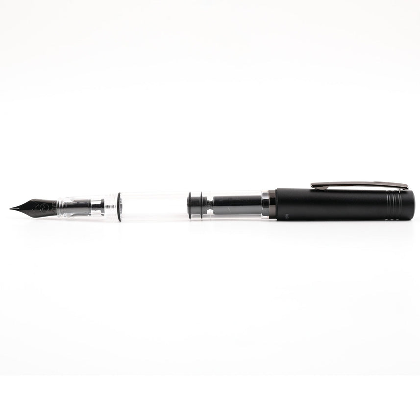 Monteverde MP1 Fountain Pen - Black Noir PVD - penpencilink