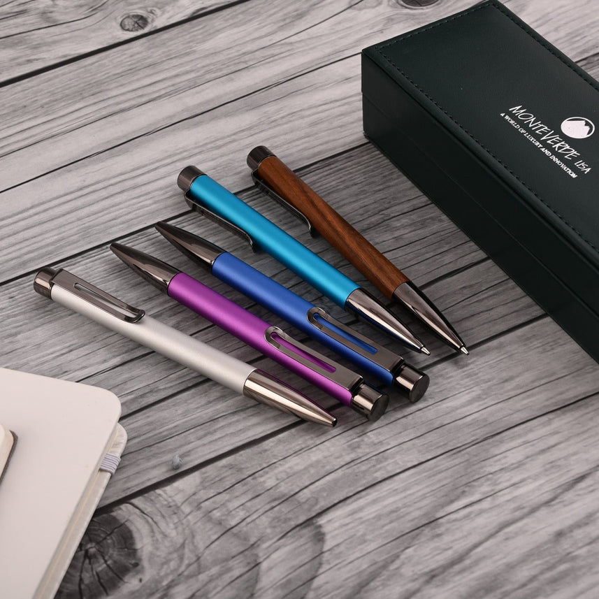 Monteverde Ritma Ball Pen - Silver - penpencilink