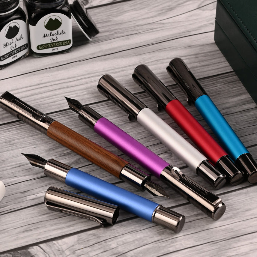Monteverde Ritma Fountain Pen - Red - penpencilink
