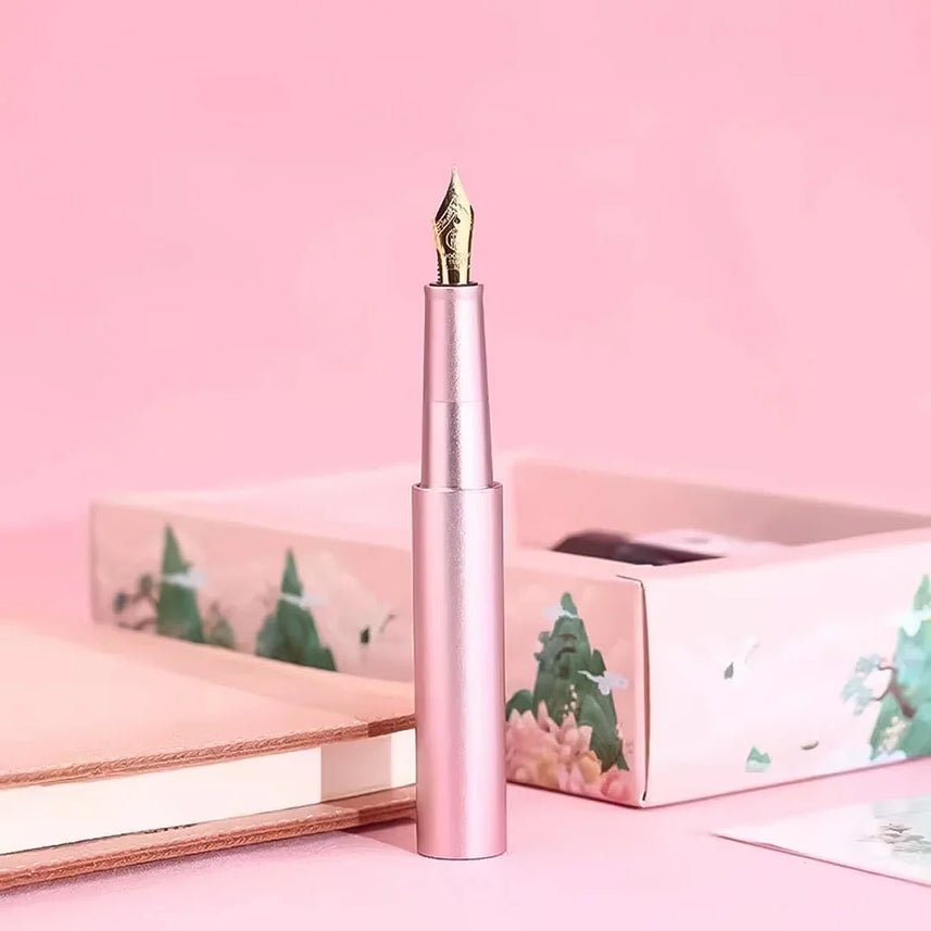 Moonman Metal Candy Lipstick Fountain Pen-Pink