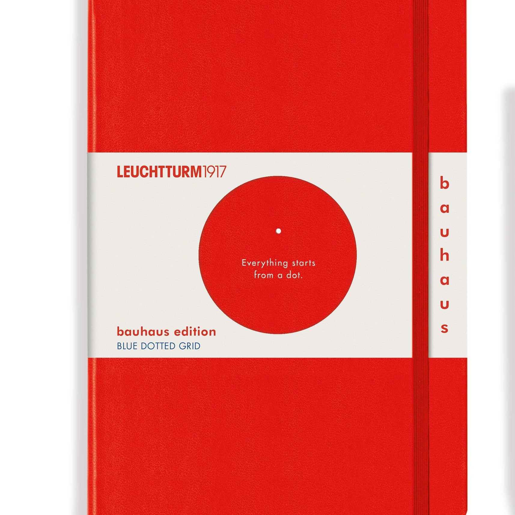 LEUCHTTURM1917 Bauhaus Edition Hardcover Notebook Medium (A5), Dotted, 251 Pages - Red