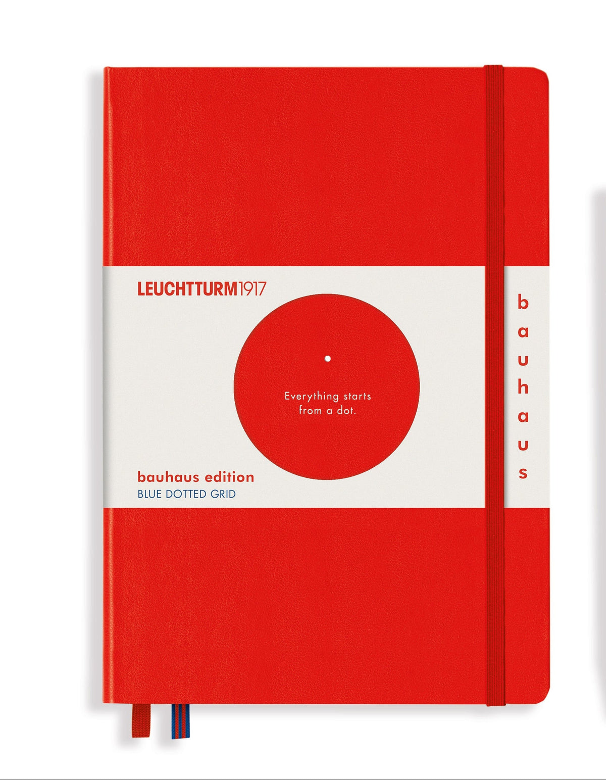 LEUCHTTURM1917 Bauhaus Edition Hardcover Notebook Medium (A5), Dotted, 251 Pages - Red