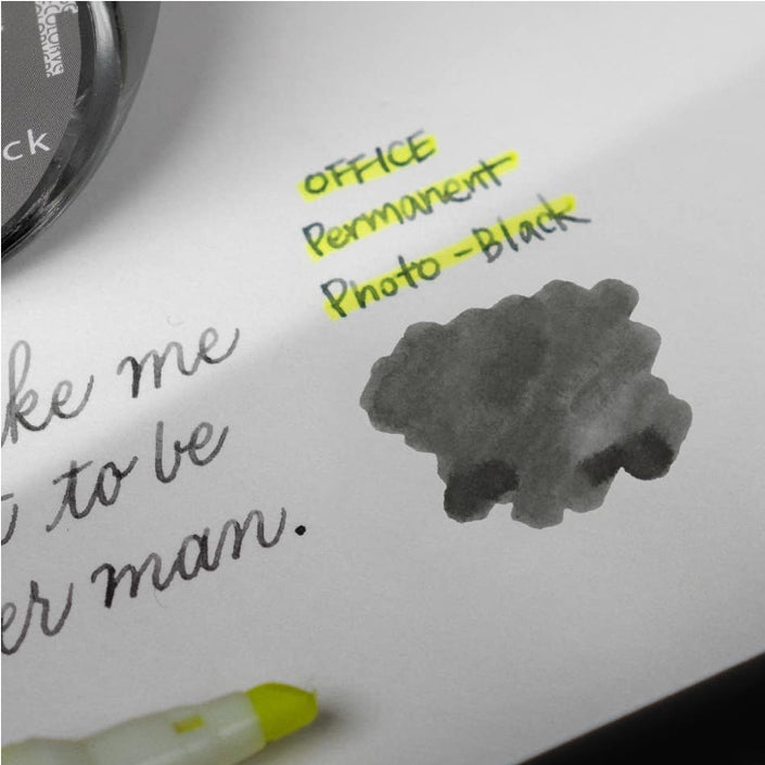 Colorverse | Office Series | Fountain Pen Ink | Permanent Photo | Black | 30ml - penpencilink