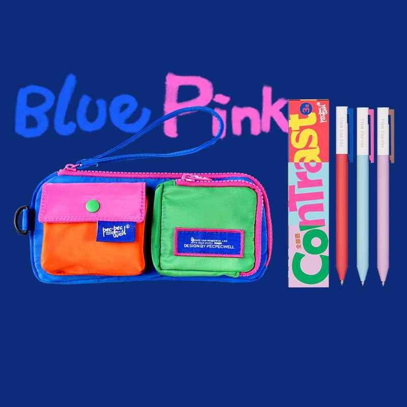 Pecpec Well Color-Block Pencil Case