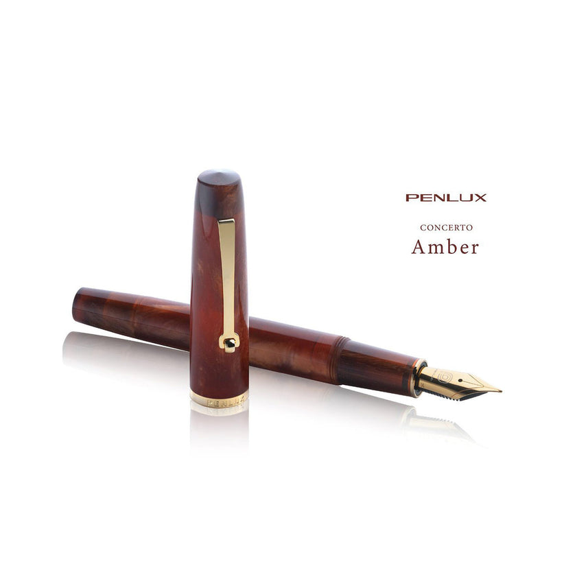 Penlux Concerto Amber Fountain Pen