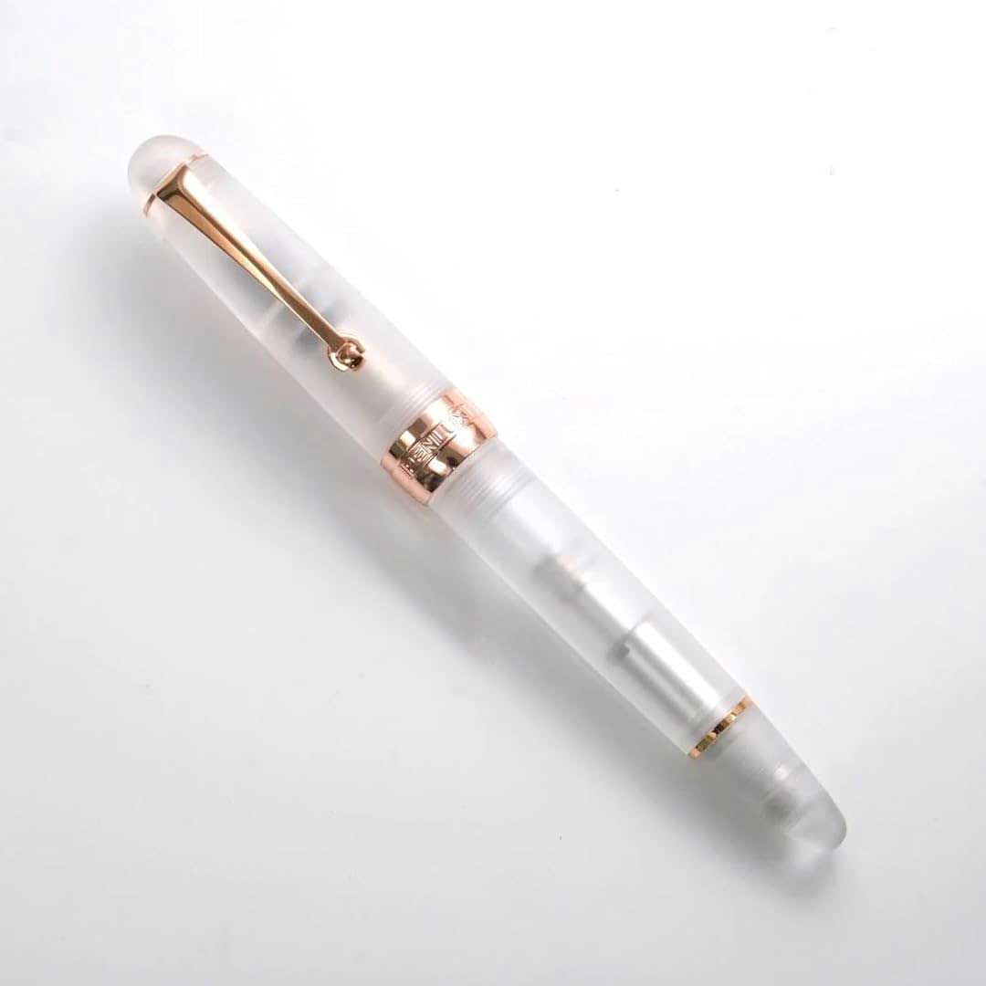 Penlux | Fountain Pen | Delgado | Demo Matted | Rose Gold Trim