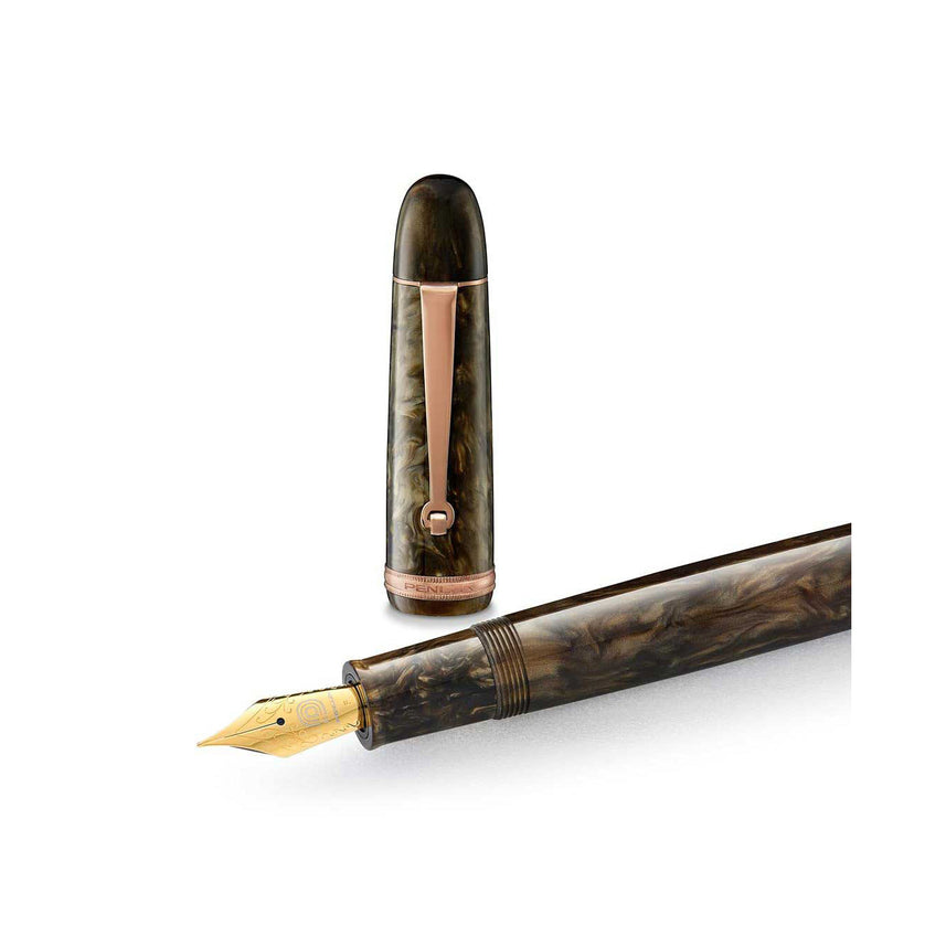 Penlux Masterpiece Grande Brown Wave Fountain Pen