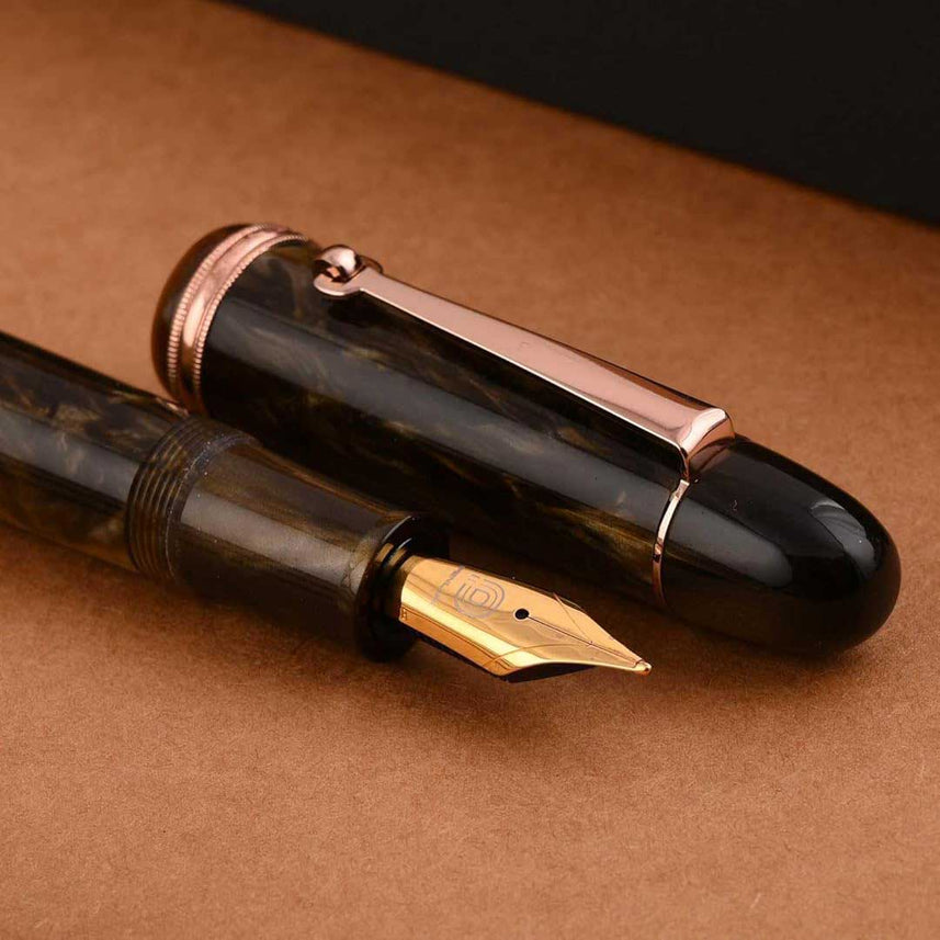 Penlux | Fountain Pen | Grande Brown Wave