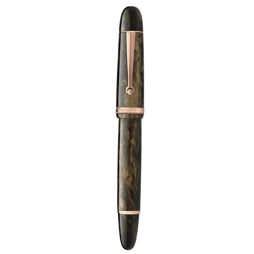 Penlux Masterpiece Grande Brown Wave Fountain Pen