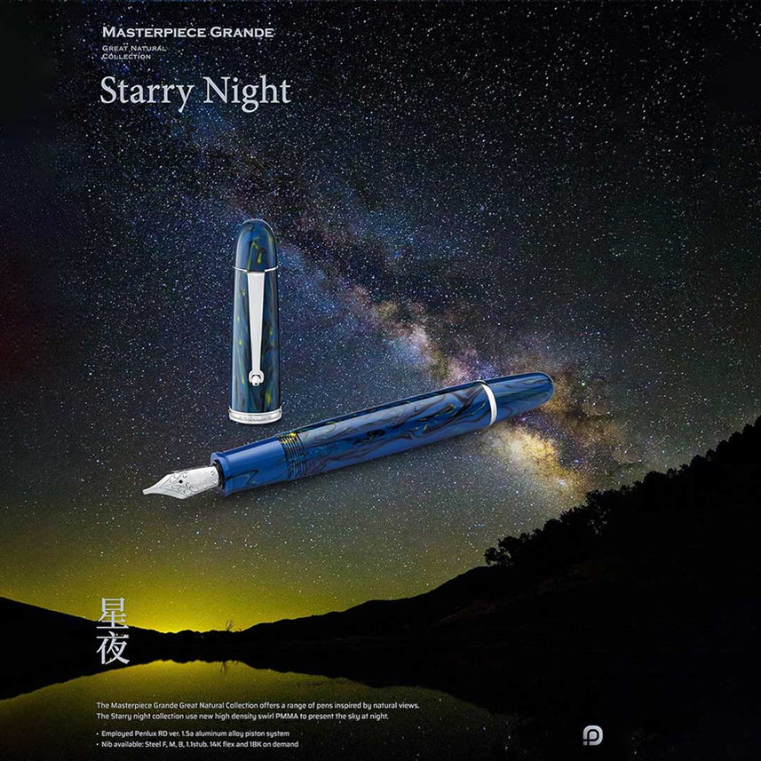 Penlux Great Natural Starry Night Fountain Pen