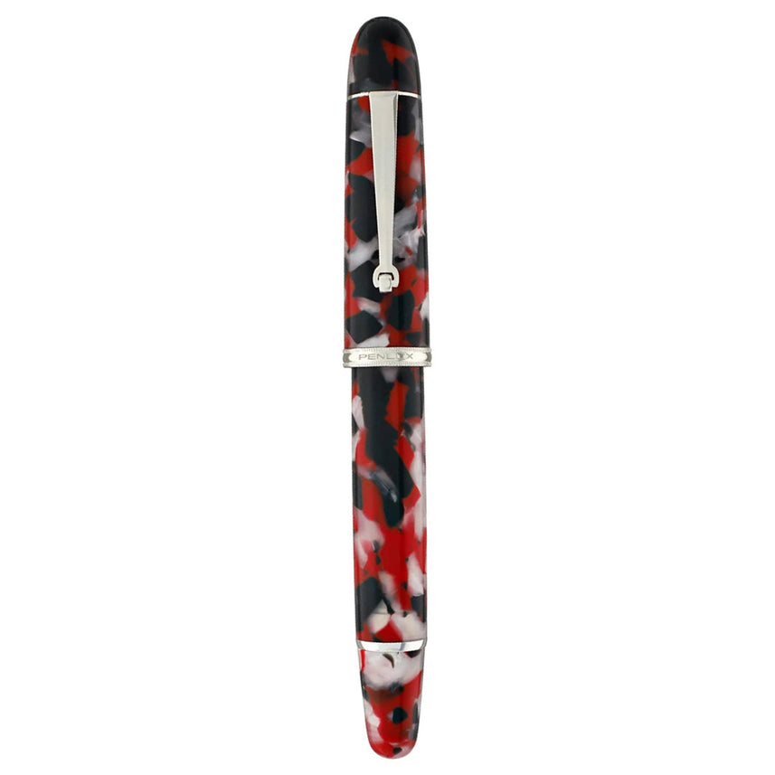 Penlux | Koi | Fountain Pen | King Body (Red,white And Black) | Piston Filling