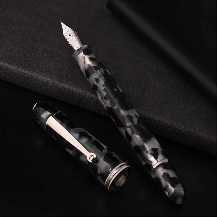 Penlux | Koi | Fountain Pen | King Body | Black & White | Piston Filling