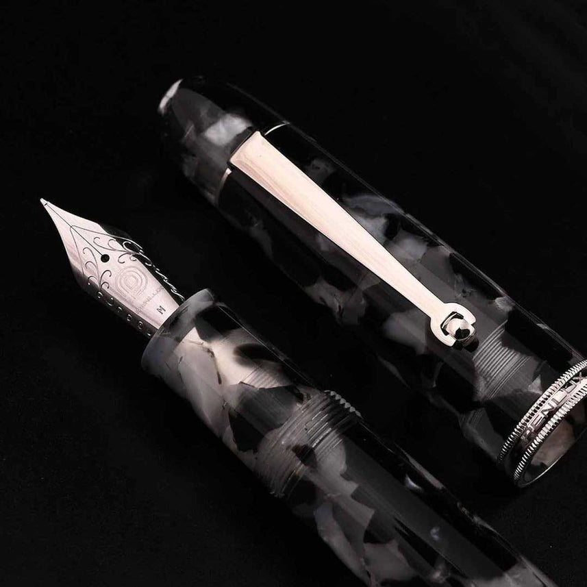 Penlux | Koi | Fountain Pen | King Body | Black & White | Piston Filling
