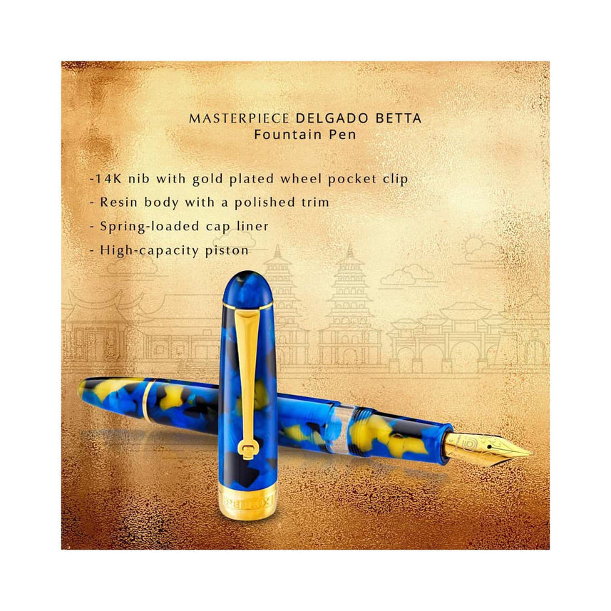 Penlux Masterpiece Delgado Betta Blue Fountain Pen
